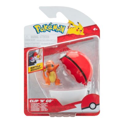Pokemon - Set 2 figurine Clip n Go, Charmander #1 with Poké Ball W18 BKFPKW3635