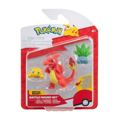 Pokemon - Set 3 figurine de actiune, Joltik, Oddish, Charmeleon W21 BKFPKW3894