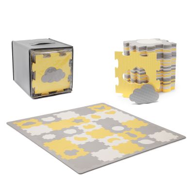 COVORAS DE JOACA KINDERKRAFT LUNO SHAPES, PUZZLE 3D, SPUMA, YELLOW VIVKPLUSH00YEL0000