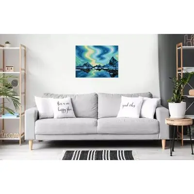 Ravensburger - Pictura pe numere Tablou Canvas Aurora Boreala ARTRVSPBN23907