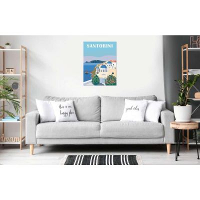 Ravensburger - Pictura pe numere Tablou Canvas Santorini ARTRVSPBN23906