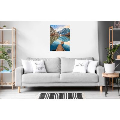 Ravensburger - Pictura pe numere Tablou Canvas vedere la lac ARTRVSPBN23909