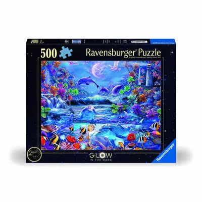 Ravensburger - Puzzle animale marine 500 piese straluceste in intuneric design nou ARTRVSPA00478