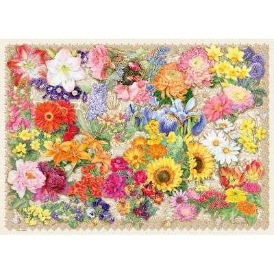 Ravensburger - Puzzle flori 1000 piese design nou ARTRVSPA00121
