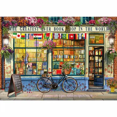 Ravensburger - Puzzle librarie grozava 1000 piese design nou ARTRVSPA00059
