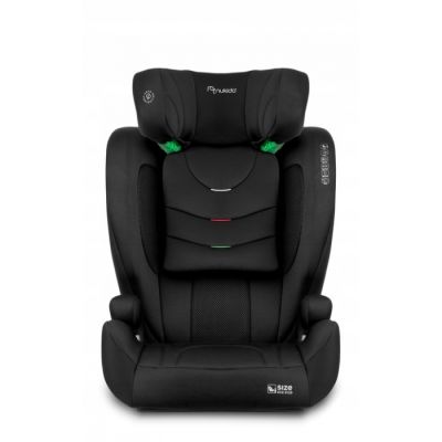 Scaun auto cu isofix nukido louis soft, grupa 100-150 cm (15-36 kg), i-size, omologare r129 - negru edeedi710010
