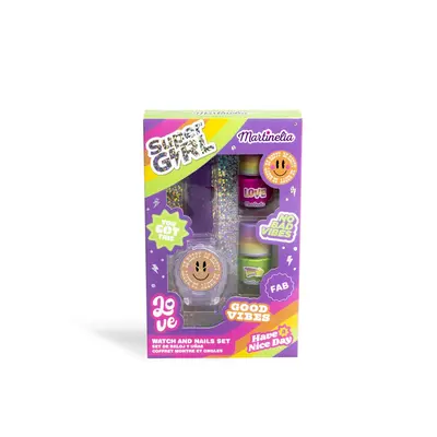 MARTINELIA SUPER GIRL SET CEAS SI 2 LACURI DE UNGHII VIVMar44056
