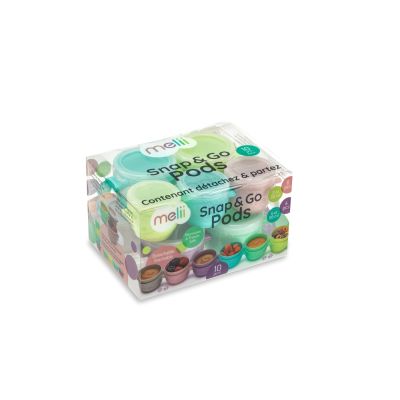 SET 10 RECIPIENTE SNAP&GO, MELII, 6*59 ML + 4*118 ML VIVML11090