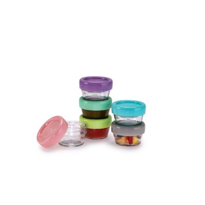 SET 6 RECIPIENTE STICLA PENTRU HRANA BEBE, MELII, 59 ML VIVML16500