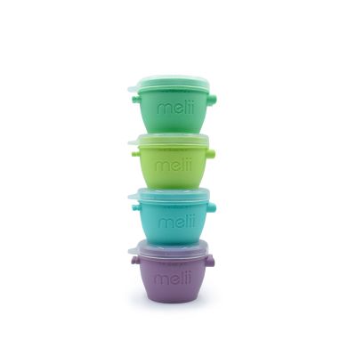 SET 4 RECIPIENTE SILICON SNAP&GO, MELII, 4*177 ML VIVML11060