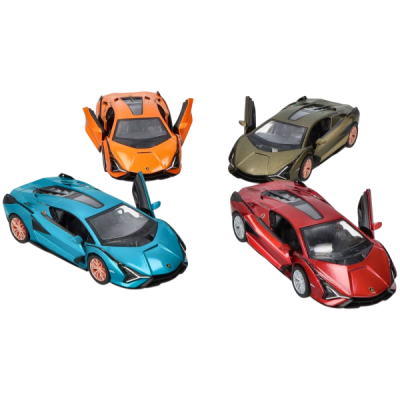 Masinuta lamborghini sián, die-cast, scara 1 la 40, lungime 12.5 cm - okegoki12312