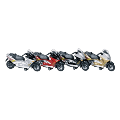 Motocicleta die cast cu sunete si lumini, lungime 12.5 cm - okegoki12125