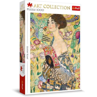 PUZZLE TREFL 1000 ART COLLECTION GUSTAV KLIMT DOAMNA CU EVANTAIUL VIV93756