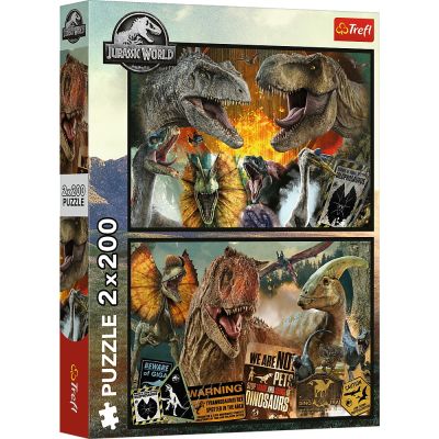 PUZZLE TREFL 2X200 JURRASIC WORLD LUME PREISTORICA VIV13316