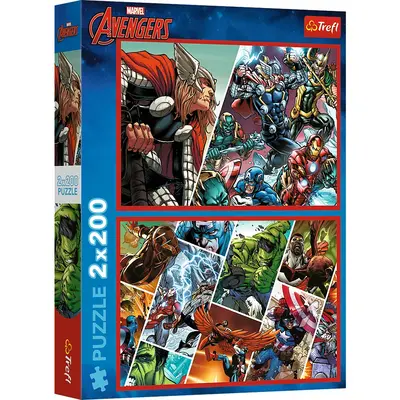 PUZZLE TREFL 2X200 MARVEL AVENGERS APARATORII LUMII VIV13318