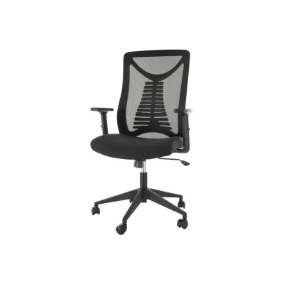 Scaun birou egonomic SL Q330R, mesh, respirabil, cotiere reglabile, mecanism inclinare, 110 kg, negru DRM10383
