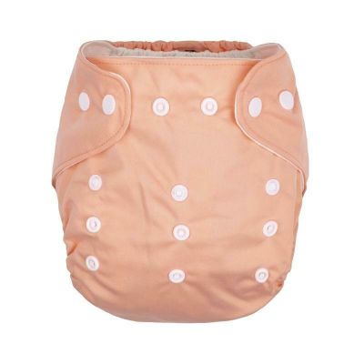 Scutec reutilizabil, Petite&Mars, Universabil, Cleme reglabile pentru a se potrivi cresterii copilului, Moale si delicat, Pentru greutate 3-15 kg, Reduce riscul de iritatie, 0 luni+, Pink BYN935909