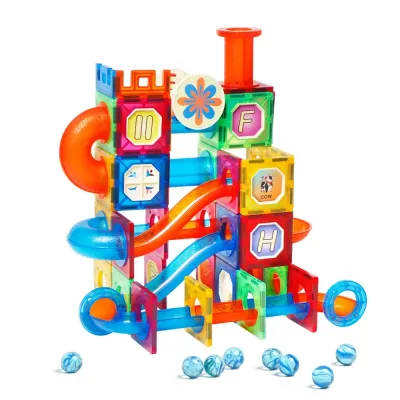 Set de constructie magnetic - marble run (102 piese)