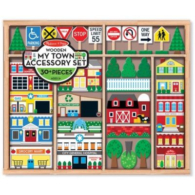 Figurine din lemn orasul meu - melissa and doug md4796