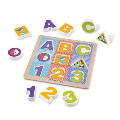 Puzzle cu piese mari pentru belelusi melissa and doug md1899