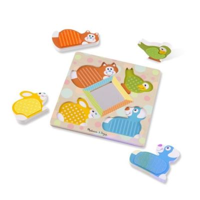 Puzzle tactil cu oglinda pets melissa and doug md1898