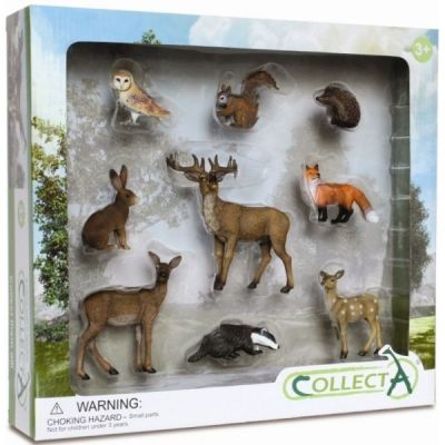 Set 9 figurine animale de padure collecta col89274wb