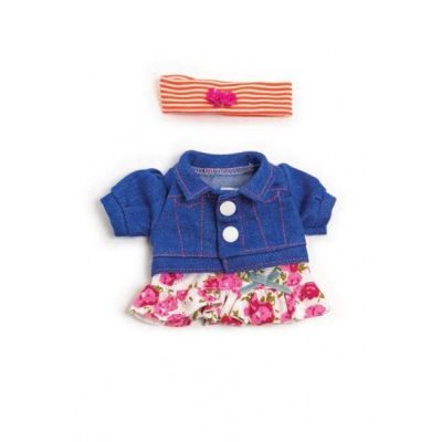 Set imbracaminte jacheta blugi si fustita pentru papusi 21 cm ml31680