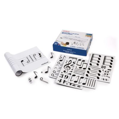 Set portativ cu 85 note muzicale magnetice ml94120