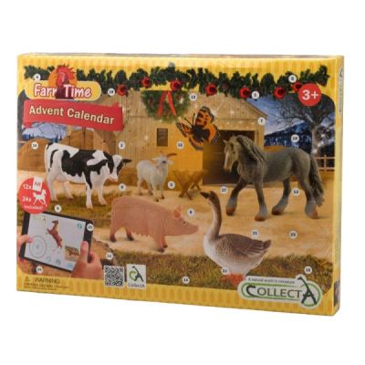 Calendar de craciun collecta cu figurine pictate manual viata la ferma 84178 col84178cb