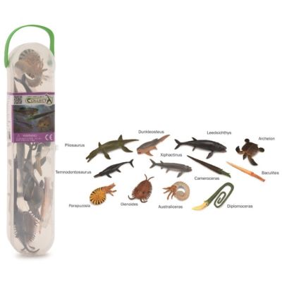 Cutie cu 12 minifigurine animale marine preistorice cola1104c