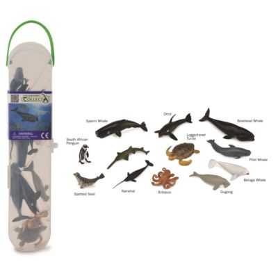 Cutie cu 12 minifigurine animale marine set 2 cola1108c