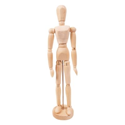 Figurina corp uman cu articulatii mobile, pe suport vertical, pentru pictura, desen pb2471910