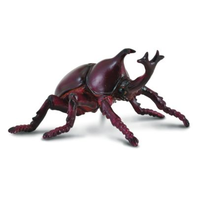 Figurina gandacul rinocer pictata manual m collecta col88337m