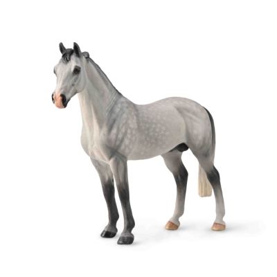 Figurina pictata manual armasar hanoverian dappled grey col88957xl