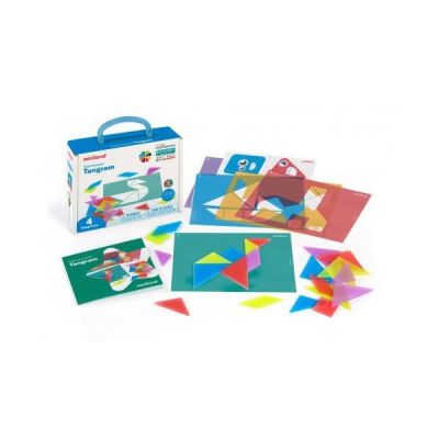Joc creativ tangram traditional cu piese translucide ml32163