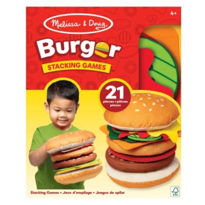 Joc educativ de stivuire si potrivire burgerul gigant md32402