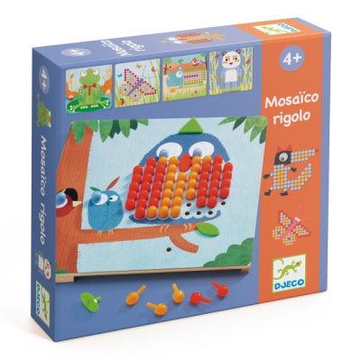 Joc educativ mosaic rigolo, djeco dj08136