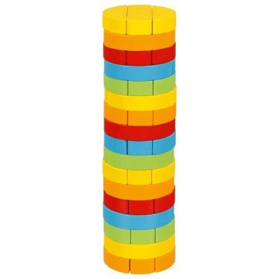 Joc jenga cu piese din lemn turnul rotund goki56757