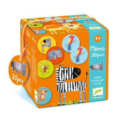 Joc memorie animale din jungla, djeco dj08159