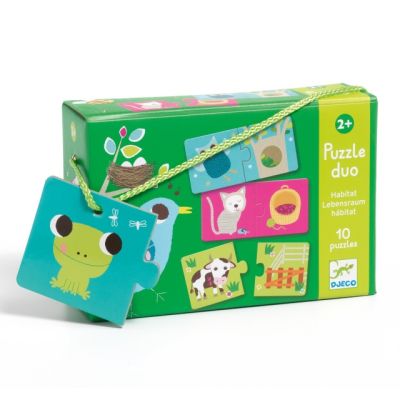 Puzzle duo habitat, djeco dj08164