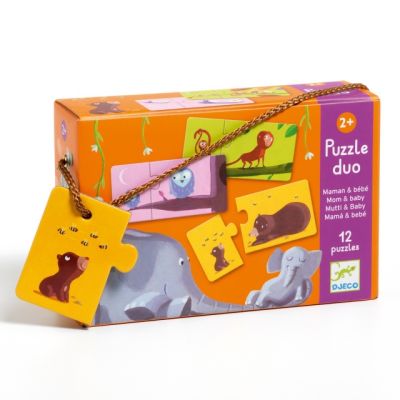 Puzzle duo mama si puiul, djeco dj08157