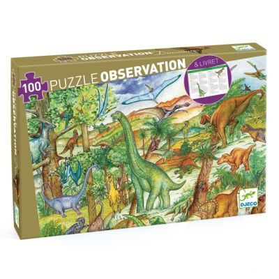 Puzzle observatie dinozauri, djeco dj07424