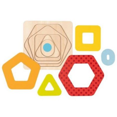 Puzzle stratificat potriveste formele geometrice goki57421