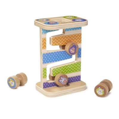 Rollercoaster din lemn pentru bebelusi zig-zag md30125