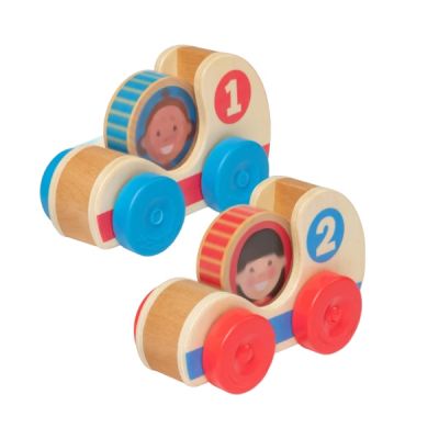 Set de doua masinute din lemn colectia go tots md30737