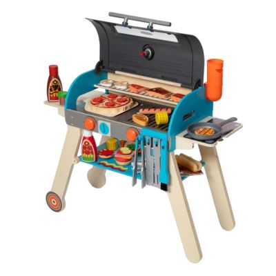 Set de joaca din lemn cu accesorii grill si pizza md30608