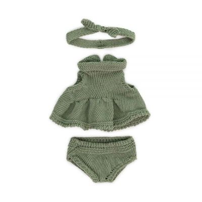 Set imbracaminte cu rochita pentru papusa fetita 21 cm ml31683