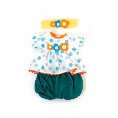 Set imbracaminte vreme calda pentru papusa fetita 38 cm dots ml31562