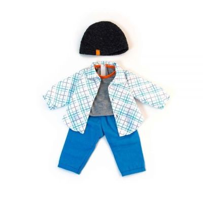 Set imbracaminte vreme temperata pentru papusa baiat 38 cm blue ml31559