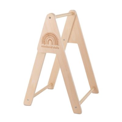 Stand-garderoba din lemn cu bara pentru hainutele papusilor ml31194